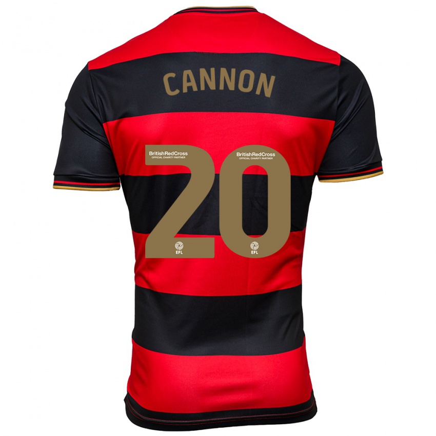 Herren Reggie Cannon #20 Schwarz Rot Auswärtstrikot Trikot 2023/24 T-Shirt Belgien