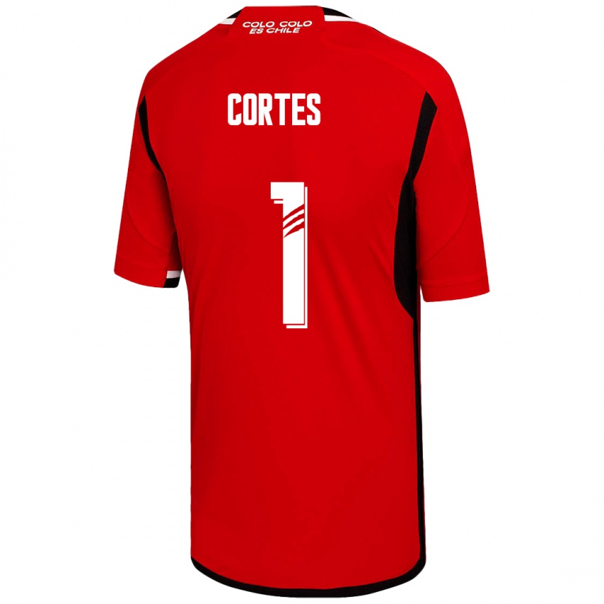 Herren Brayan Cortés #1 Rot Auswärtstrikot Trikot 2023/24 T-Shirt Belgien