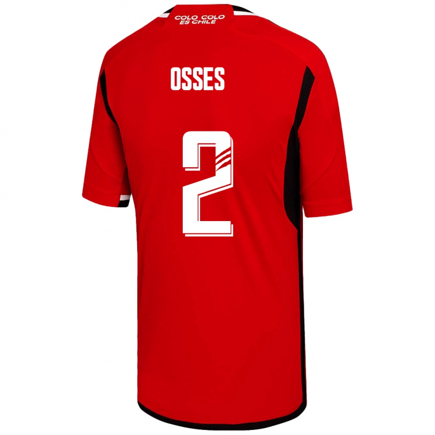Herren Martina Osses #2 Rot Auswärtstrikot Trikot 2023/24 T-Shirt Belgien
