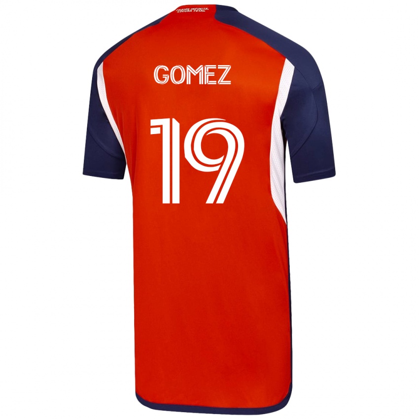 Heren Juan Pablo Gómez #19 Wit Uitshirt Uittenue 2023/24 T-Shirt België