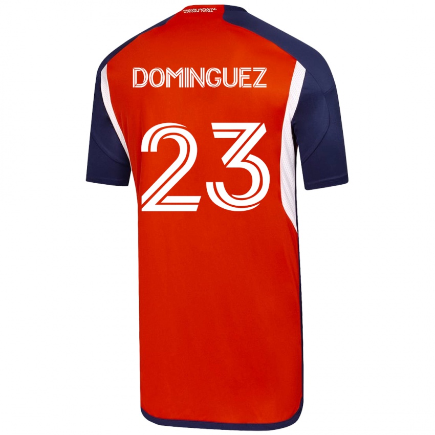 Herren Nery Dominguez #23 Weiß Auswärtstrikot Trikot 2023/24 T-Shirt Belgien