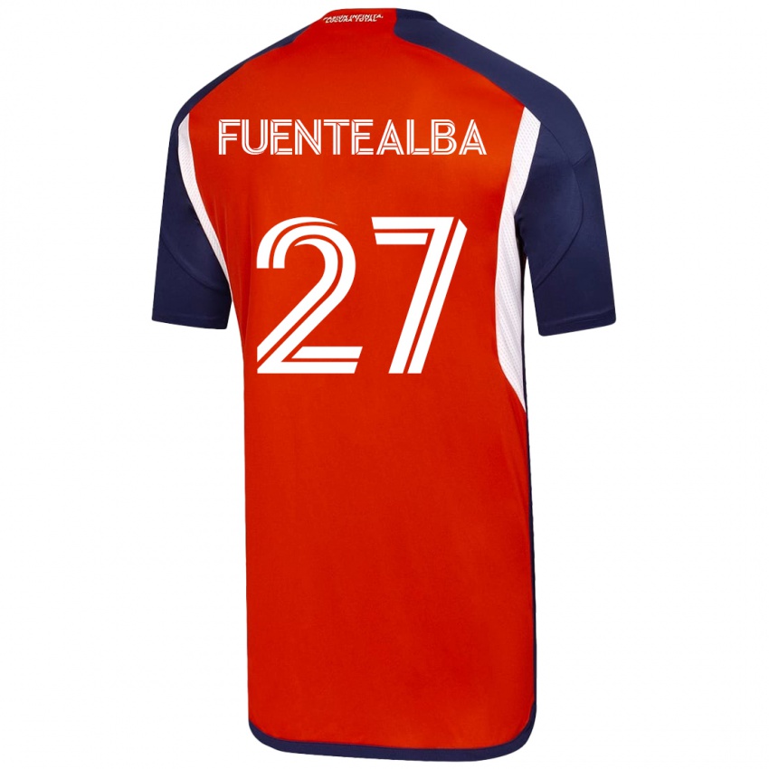 Heren Jeison Fuentealba #27 Wit Uitshirt Uittenue 2023/24 T-Shirt België