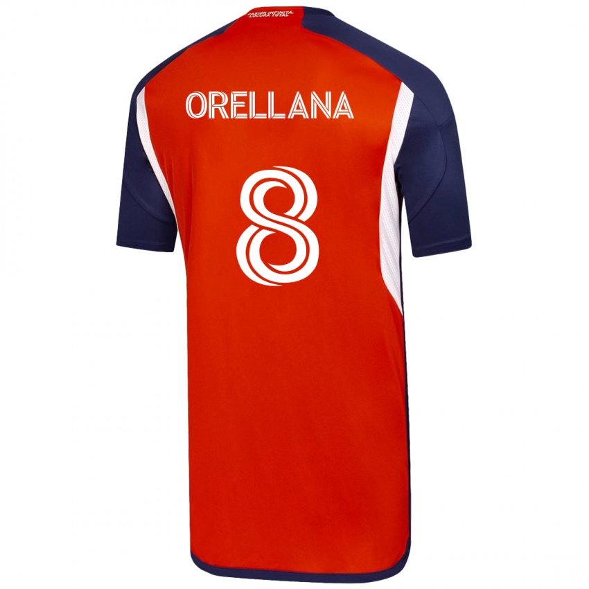Heren Denisse Orellana #8 Wit Uitshirt Uittenue 2023/24 T-Shirt België