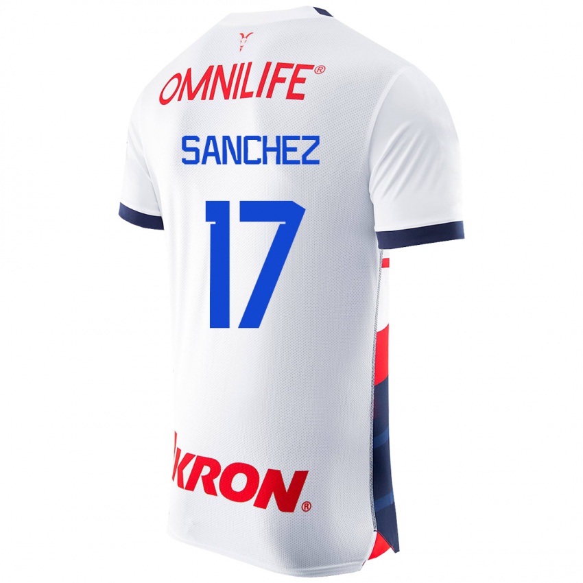 Herren Jesús Sánchez #17 Weiß Auswärtstrikot Trikot 2023/24 T-Shirt Belgien