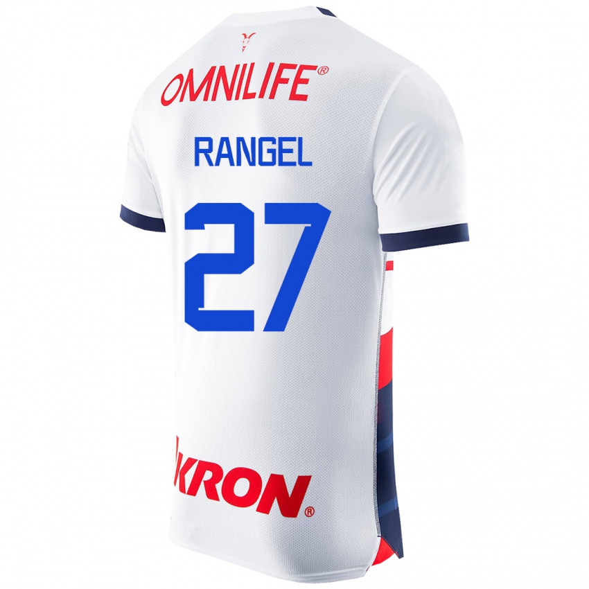 Herren José Rangel #27 Weiß Auswärtstrikot Trikot 2023/24 T-Shirt Belgien