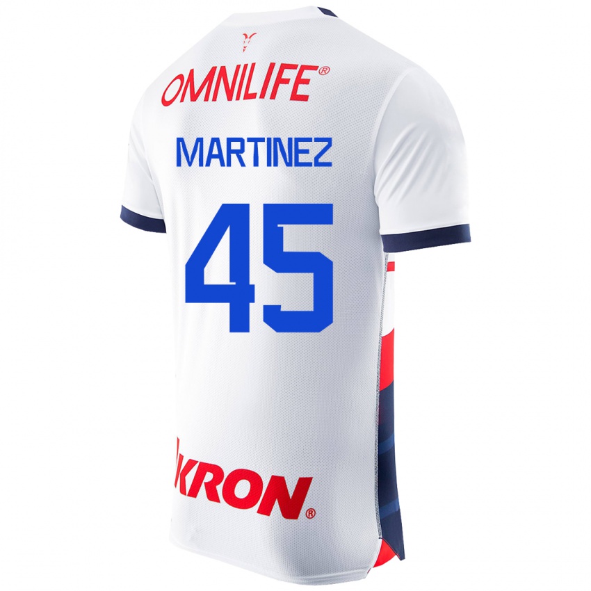 Herren Raúl Martínez #45 Weiß Auswärtstrikot Trikot 2023/24 T-Shirt Belgien