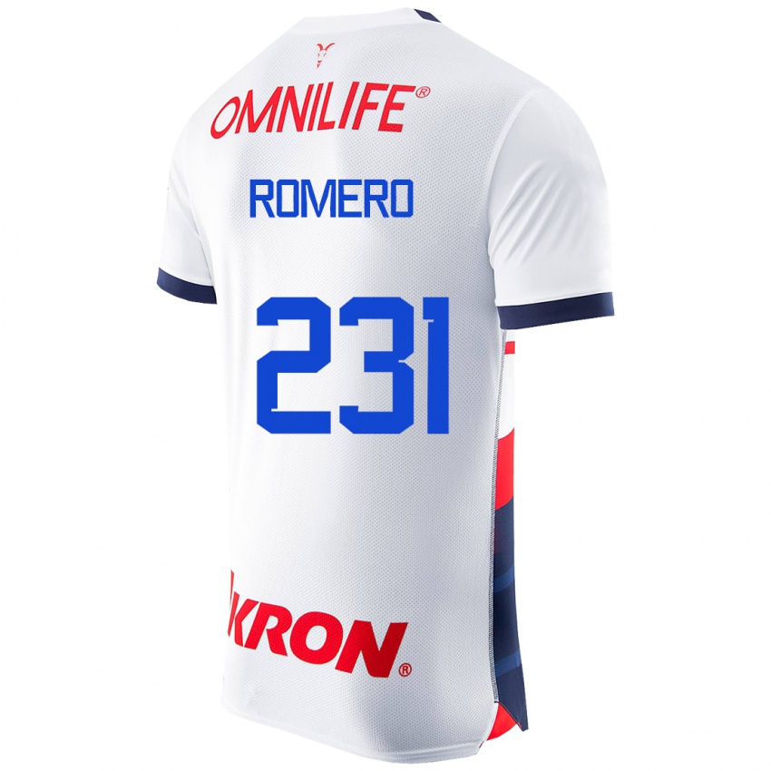 Herren Ángel Romero #231 Weiß Auswärtstrikot Trikot 2023/24 T-Shirt Belgien