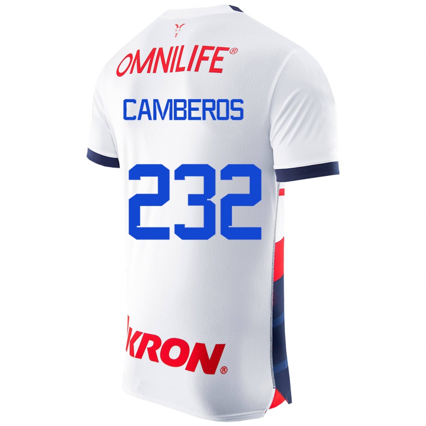Herren Hugo Camberos #232 Weiß Auswärtstrikot Trikot 2023/24 T-Shirt Belgien
