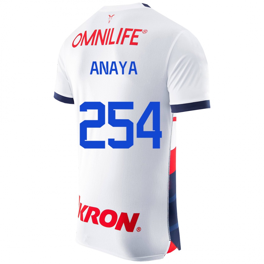 Herren Mario Anaya #254 Weiß Auswärtstrikot Trikot 2023/24 T-Shirt Belgien