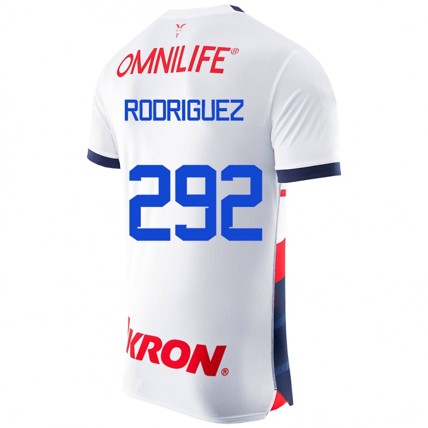 Herren Emiliano Rodríguez #292 Weiß Auswärtstrikot Trikot 2023/24 T-Shirt Belgien