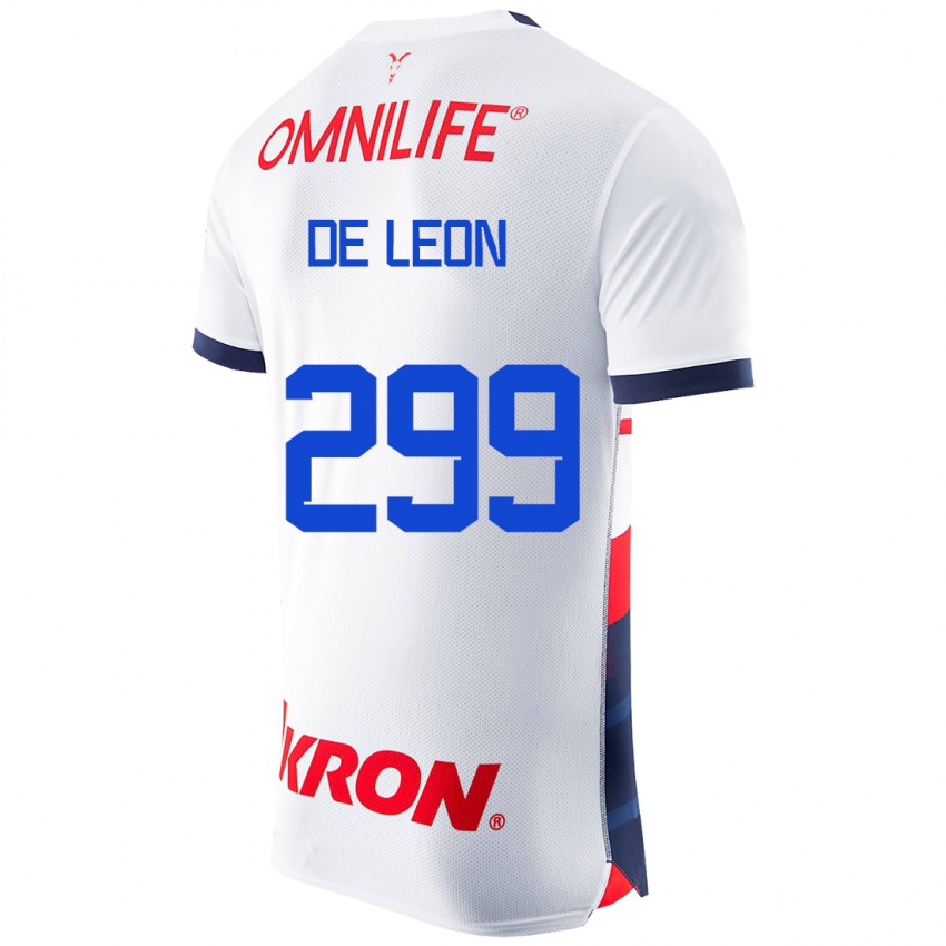 Herren Jared De León #299 Weiß Auswärtstrikot Trikot 2023/24 T-Shirt Belgien