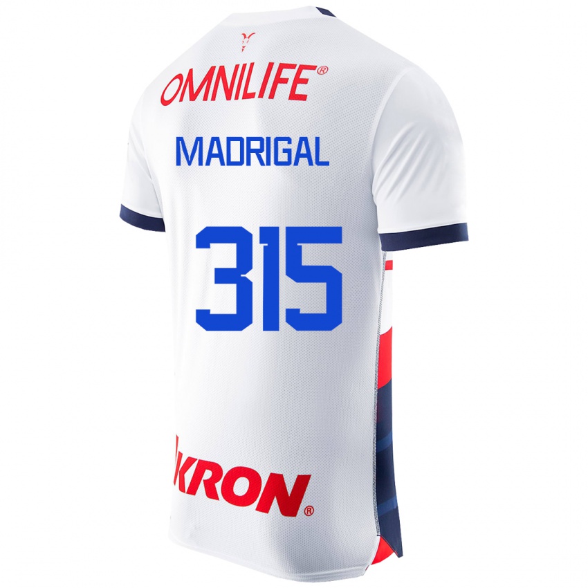 Herren David Madrigal #315 Weiß Auswärtstrikot Trikot 2023/24 T-Shirt Belgien