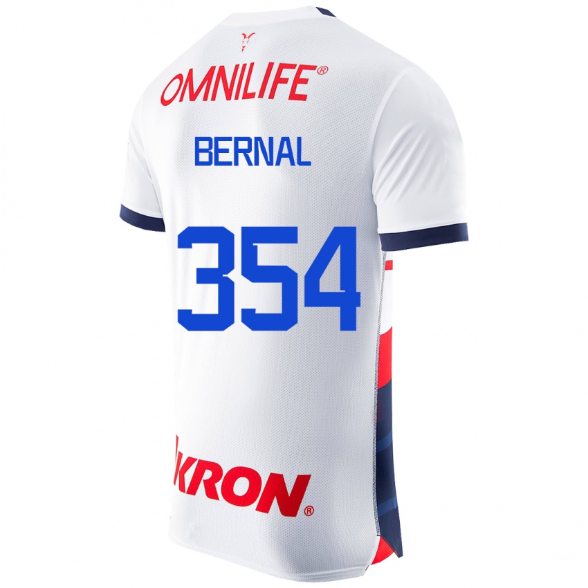 Herren Carlos Bernal #354 Weiß Auswärtstrikot Trikot 2023/24 T-Shirt Belgien