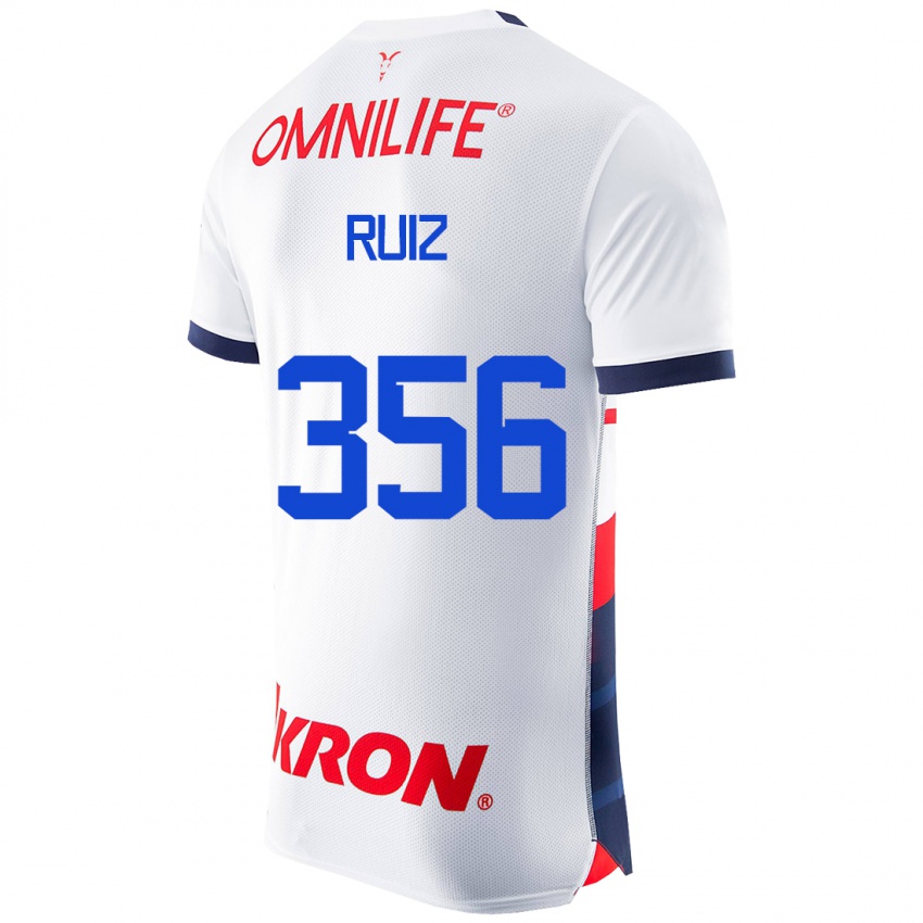 Herren Dilan Ruiz #356 Weiß Auswärtstrikot Trikot 2023/24 T-Shirt Belgien