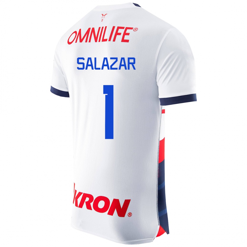 Herren Viridiana Salazar #1 Weiß Auswärtstrikot Trikot 2023/24 T-Shirt Belgien