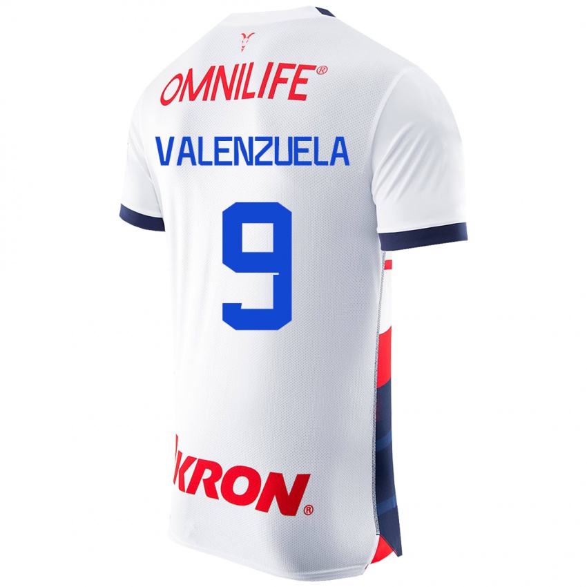 Herren Gabriela Valenzuela #9 Weiß Auswärtstrikot Trikot 2023/24 T-Shirt Belgien