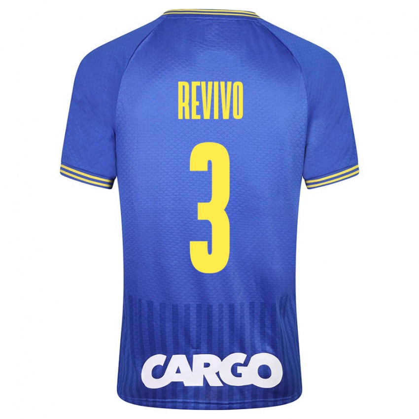 Heren Roy Revivo #3 Blauw Uitshirt Uittenue 2023/24 T-Shirt België
