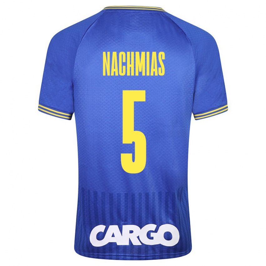 Herren Idan Nachmias #5 Blau Auswärtstrikot Trikot 2023/24 T-Shirt Belgien
