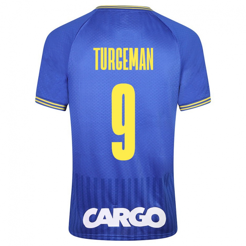 Herren Dor Turgeman #9 Blau Auswärtstrikot Trikot 2023/24 T-Shirt Belgien