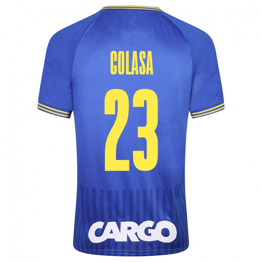 Heren Eyal Golasa #23 Blauw Uitshirt Uittenue 2023/24 T-Shirt België