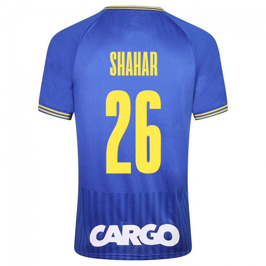 Heren Ido Shahar #26 Blauw Uitshirt Uittenue 2023/24 T-Shirt België