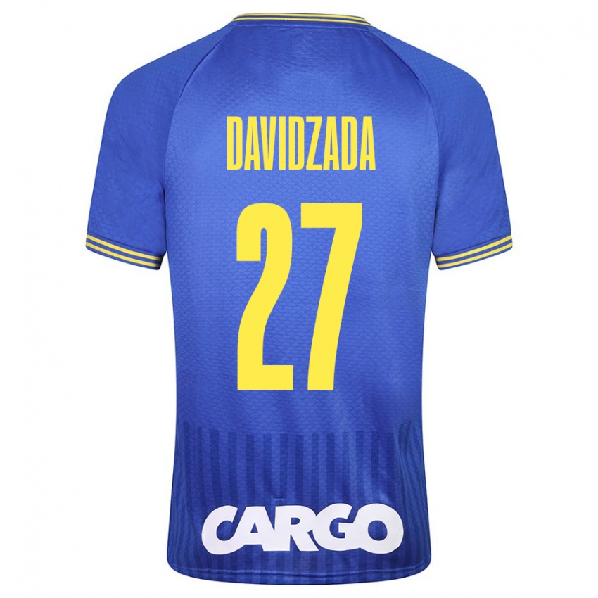 Heren Ofir Davidzada #27 Blauw Uitshirt Uittenue 2023/24 T-Shirt België