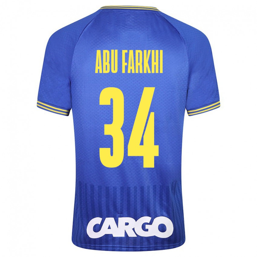 Herren Sayed Abu Farkhi #34 Blau Auswärtstrikot Trikot 2023/24 T-Shirt Belgien