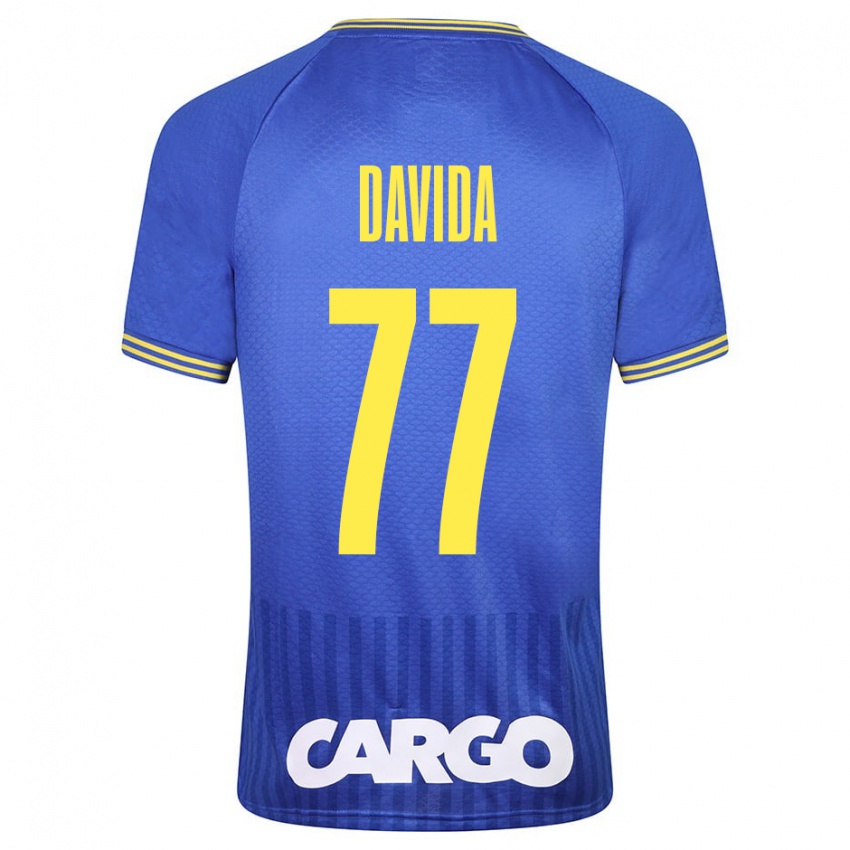 Herren Osher Davida #77 Blau Auswärtstrikot Trikot 2023/24 T-Shirt Belgien