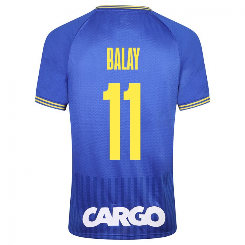 Herren Yehuda Balay #11 Blau Auswärtstrikot Trikot 2023/24 T-Shirt Belgien