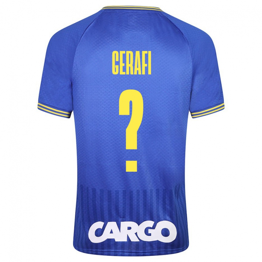 Herren Omri Gerafi #0 Blau Auswärtstrikot Trikot 2023/24 T-Shirt Belgien