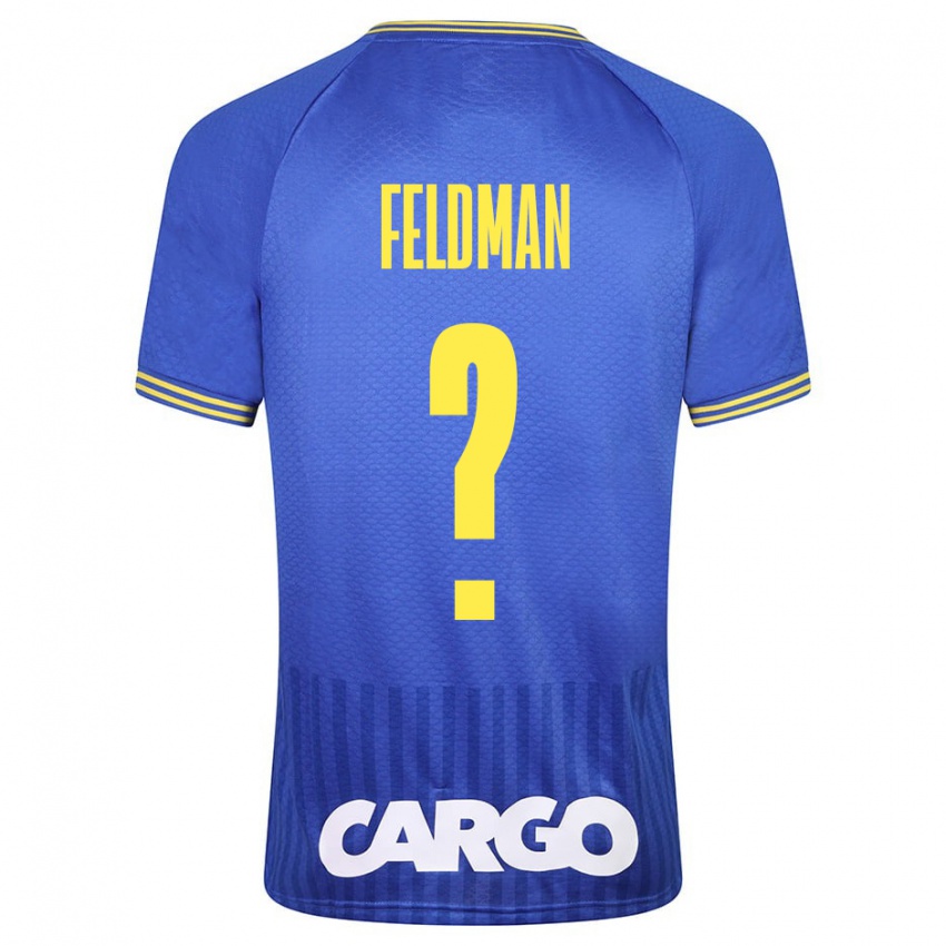 Herren Ron Feldman #0 Blau Auswärtstrikot Trikot 2023/24 T-Shirt Belgien