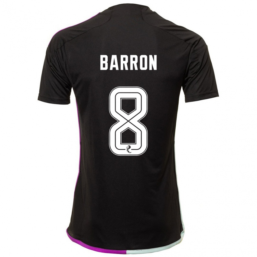 Herren Connor Barron #8 Schwarz Auswärtstrikot Trikot 2023/24 T-Shirt Belgien