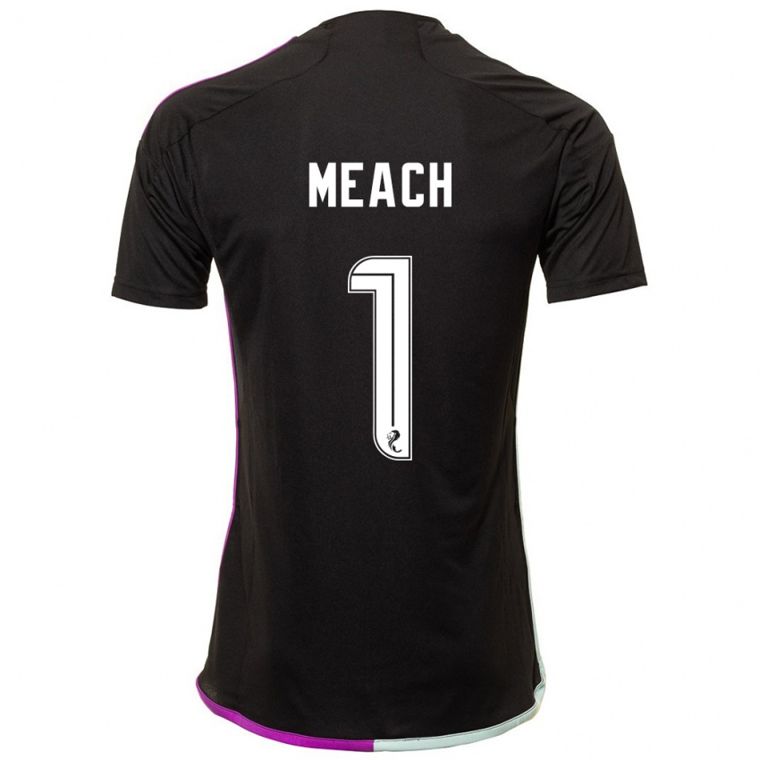 Herren Aaliyah-Jay Meach #1 Schwarz Auswärtstrikot Trikot 2023/24 T-Shirt Belgien