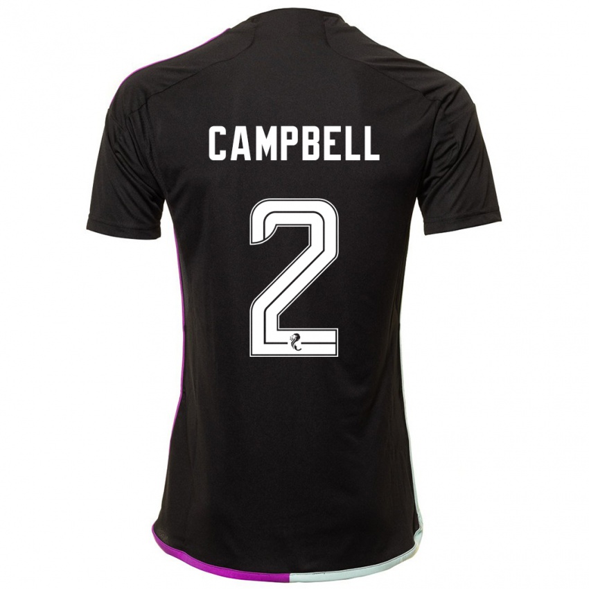 Herren Loren Campbell #2 Schwarz Auswärtstrikot Trikot 2023/24 T-Shirt Belgien