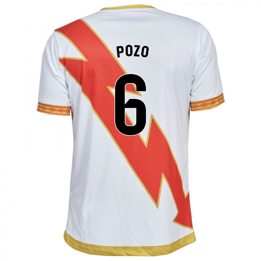 Damen José Pozo #6 Weiß Heimtrikot Trikot 2023/24 T-Shirt Belgien