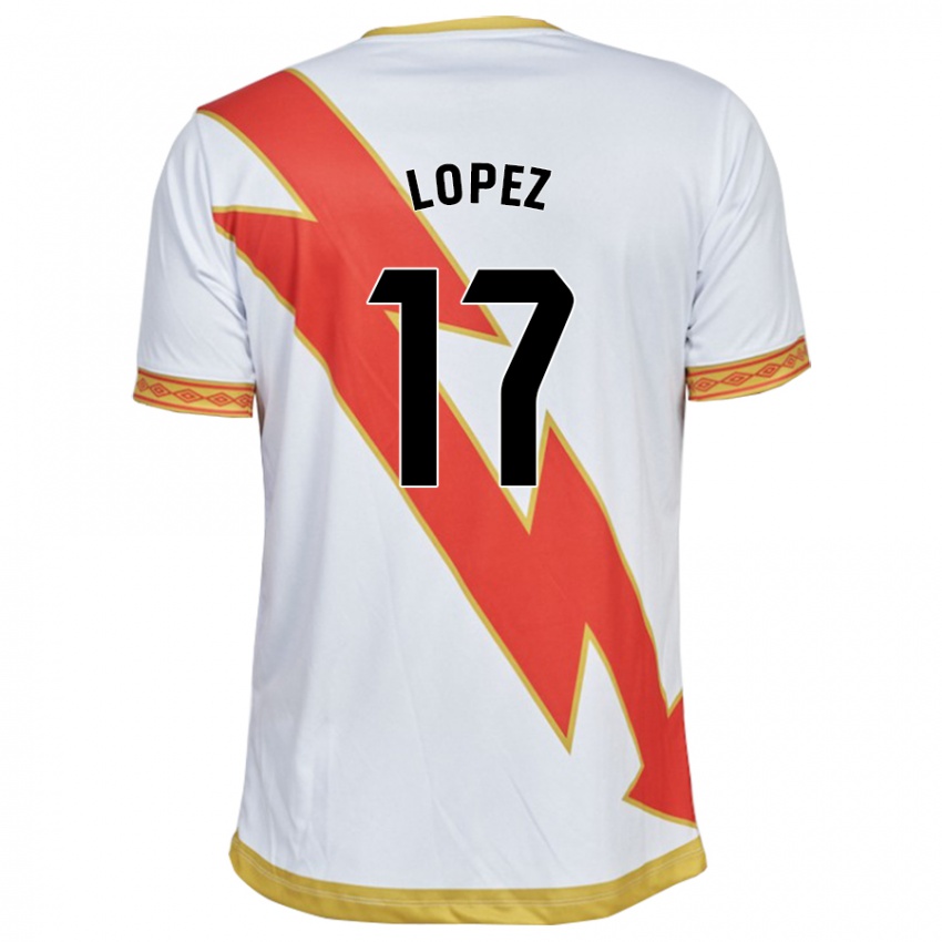 Damen Unai Lopez #17 Weiß Heimtrikot Trikot 2023/24 T-Shirt Belgien