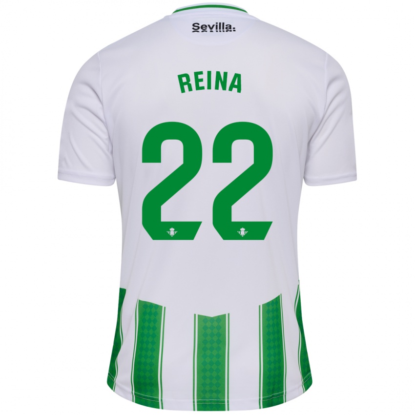 Damen Carlos Reina #22 Weiß Heimtrikot Trikot 2023/24 T-Shirt Belgien