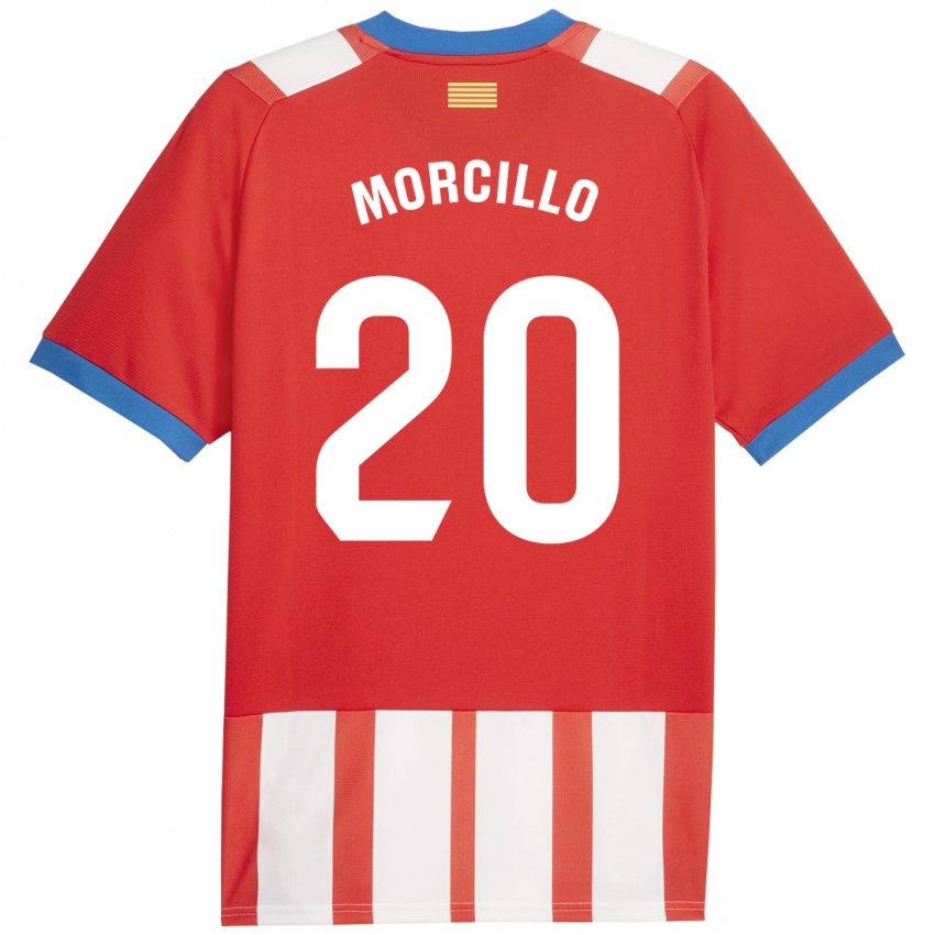 Damen Luis Morcillo #20 Rot-Weiss Heimtrikot Trikot 2023/24 T-Shirt Belgien