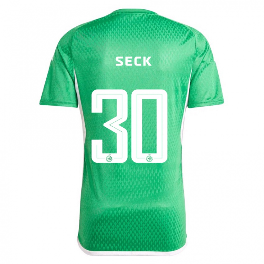 Damen Abdoulaye Seck #30 Weiß Blau Heimtrikot Trikot 2023/24 T-Shirt Belgien
