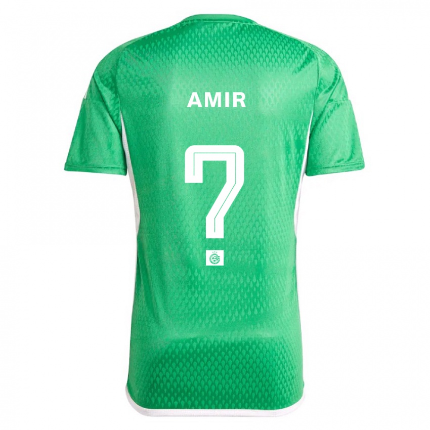 Damen Elad Amir #0 Weiß Blau Heimtrikot Trikot 2023/24 T-Shirt Belgien