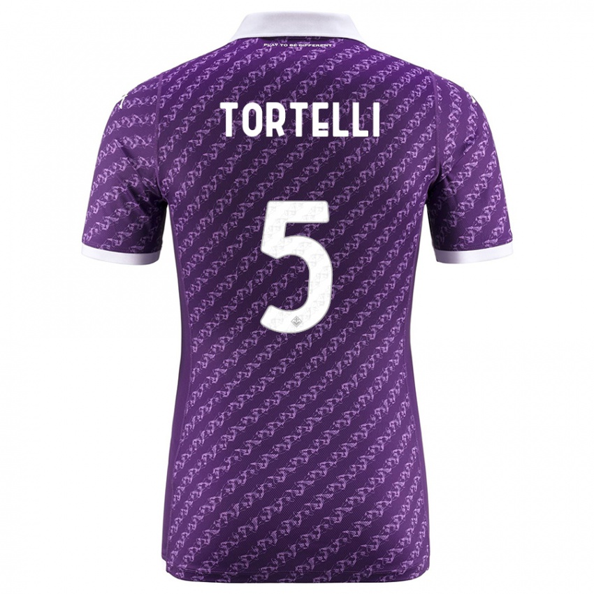 Femme Maillot Alice Tortelli #5 Violet Tenues Domicile 2023/24 T-Shirt Belgique