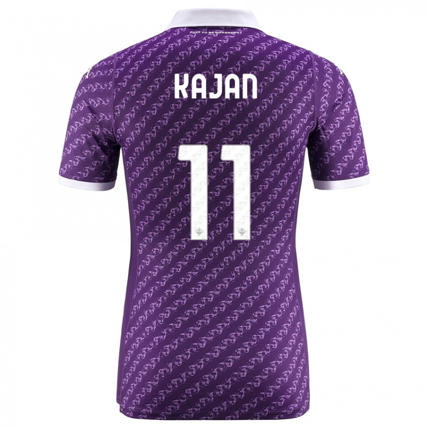 Damen Zsanett Kaján #11 Violett Heimtrikot Trikot 2023/24 T-Shirt Belgien