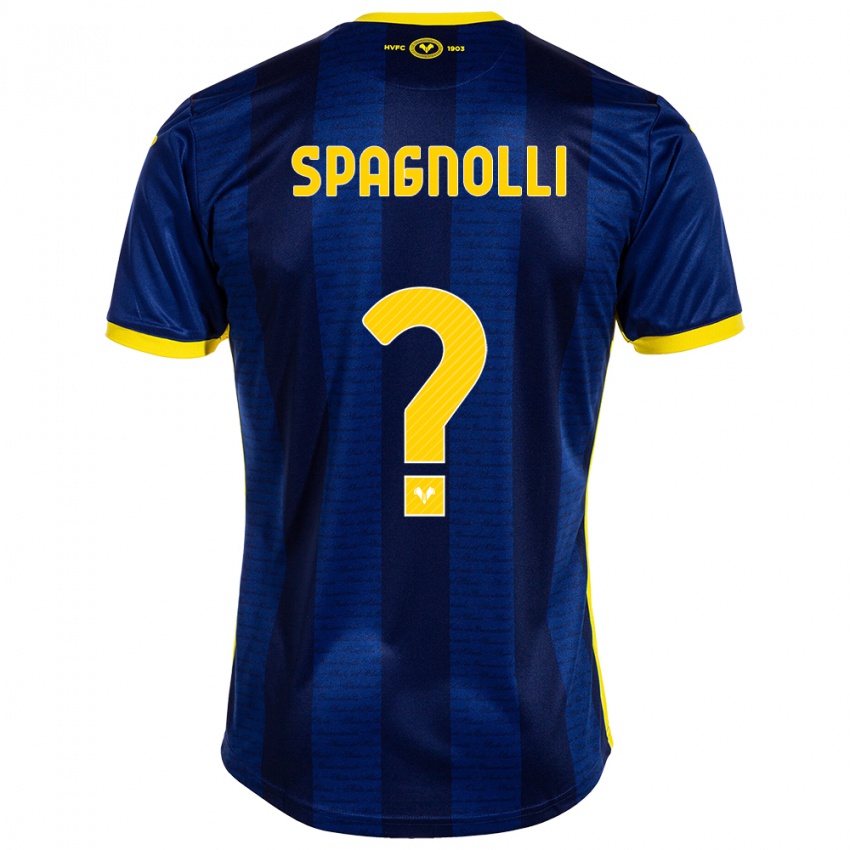 Damen Matteo Spagnolli #0 Marine Heimtrikot Trikot 2023/24 T-Shirt Belgien