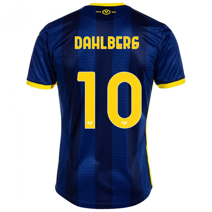 Dames Jonna Dahlberg #10 Marine Thuisshirt Thuistenue 2023/24 T-Shirt België