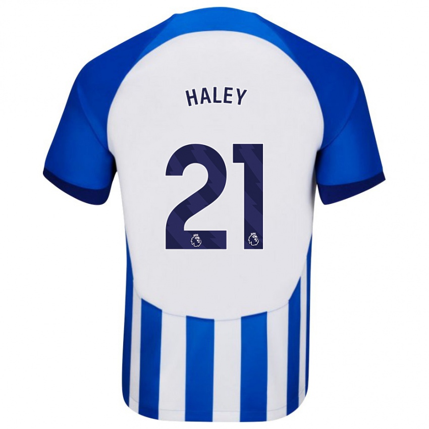 Damen Madison Haley #21 Blau Heimtrikot Trikot 2023/24 T-Shirt Belgien