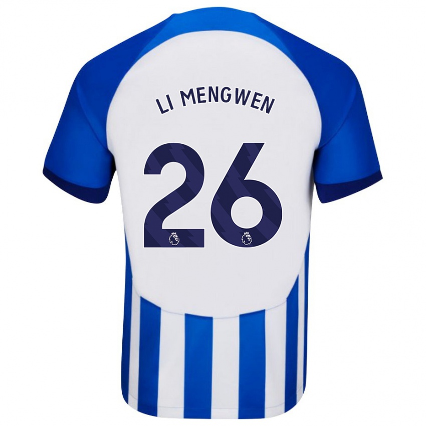 Damen Li Mengwen #26 Blau Heimtrikot Trikot 2023/24 T-Shirt Belgien