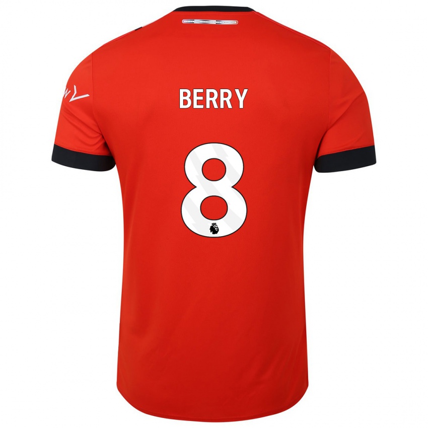 Dames Luke Berry #8 Rood Thuisshirt Thuistenue 2023/24 T-Shirt België