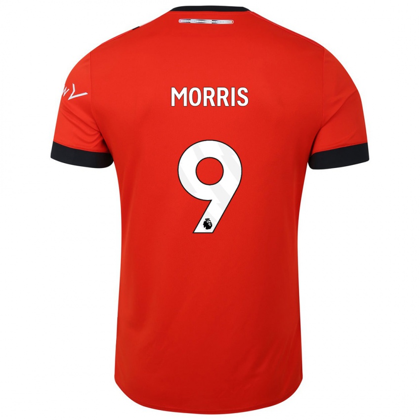 Damen Carlton Morris #9 Rot Heimtrikot Trikot 2023/24 T-Shirt Belgien