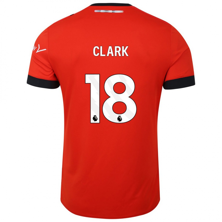 Damen Jordan Clark #18 Rot Heimtrikot Trikot 2023/24 T-Shirt Belgien