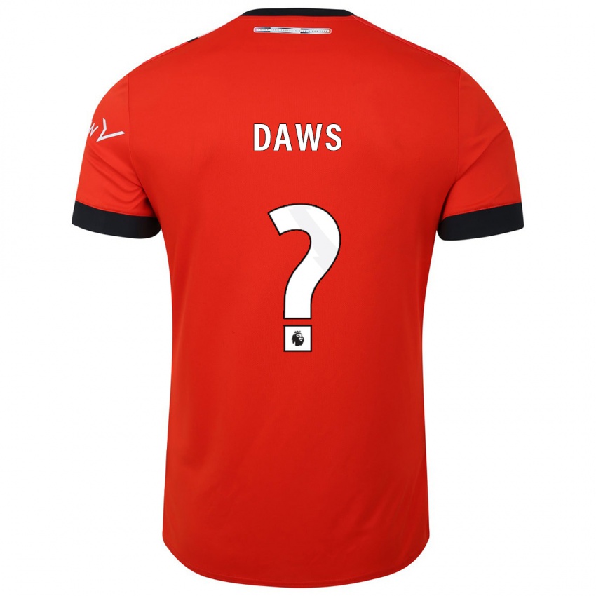 Dames Marcus Daws #0 Rood Thuisshirt Thuistenue 2023/24 T-Shirt België